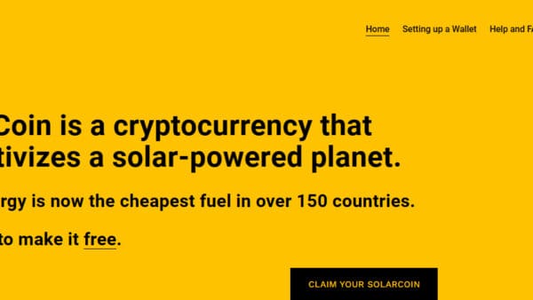 The SolarCoin (SLR)