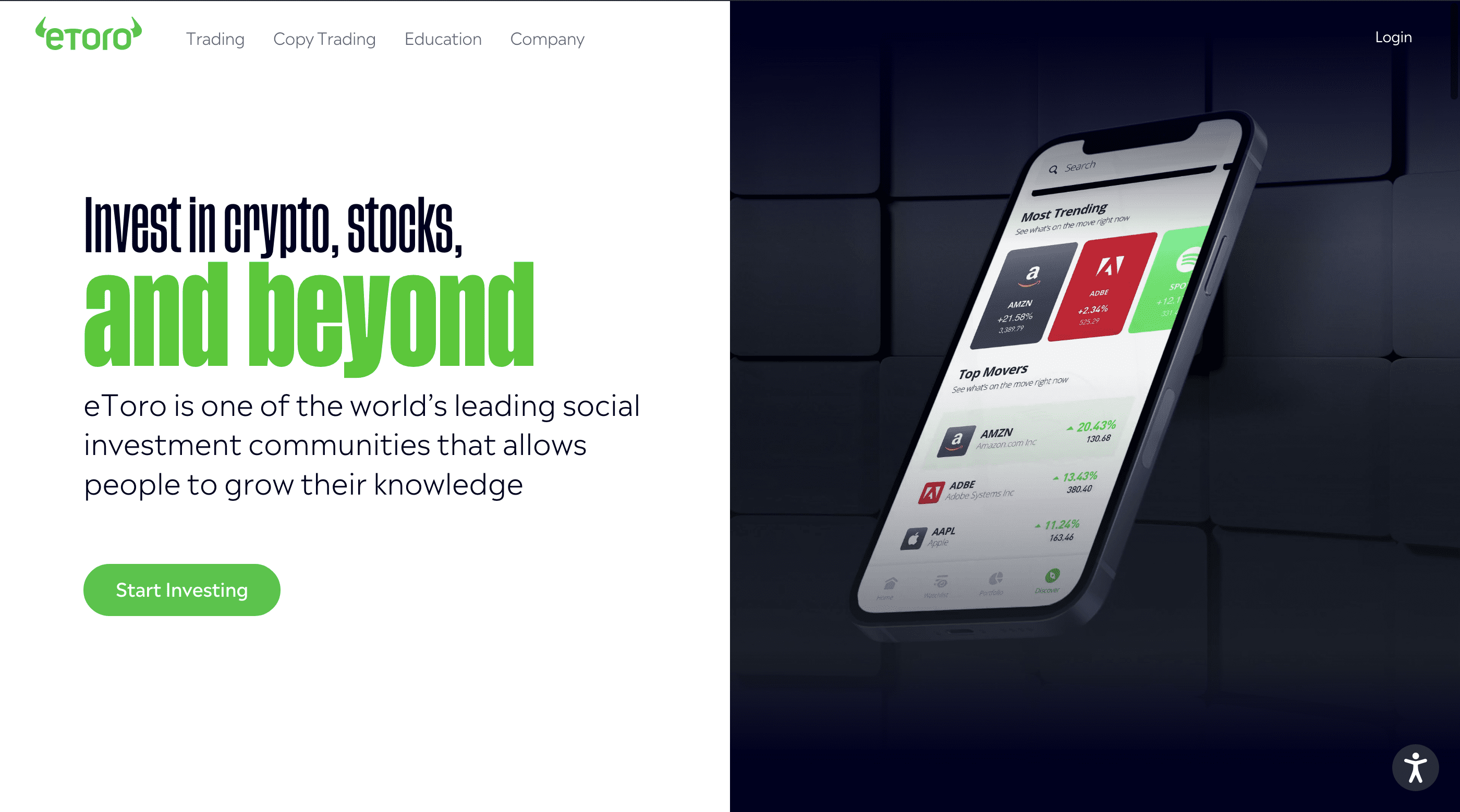 etoro homepage