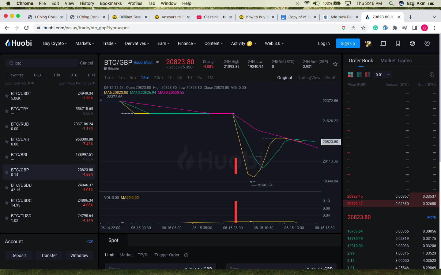 как купить bitcoin на huobi